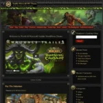 World of Warcraft Wordpress theme - vanilla